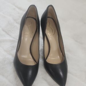 Sam Edelman Black Heels Classic Leather Pumps
